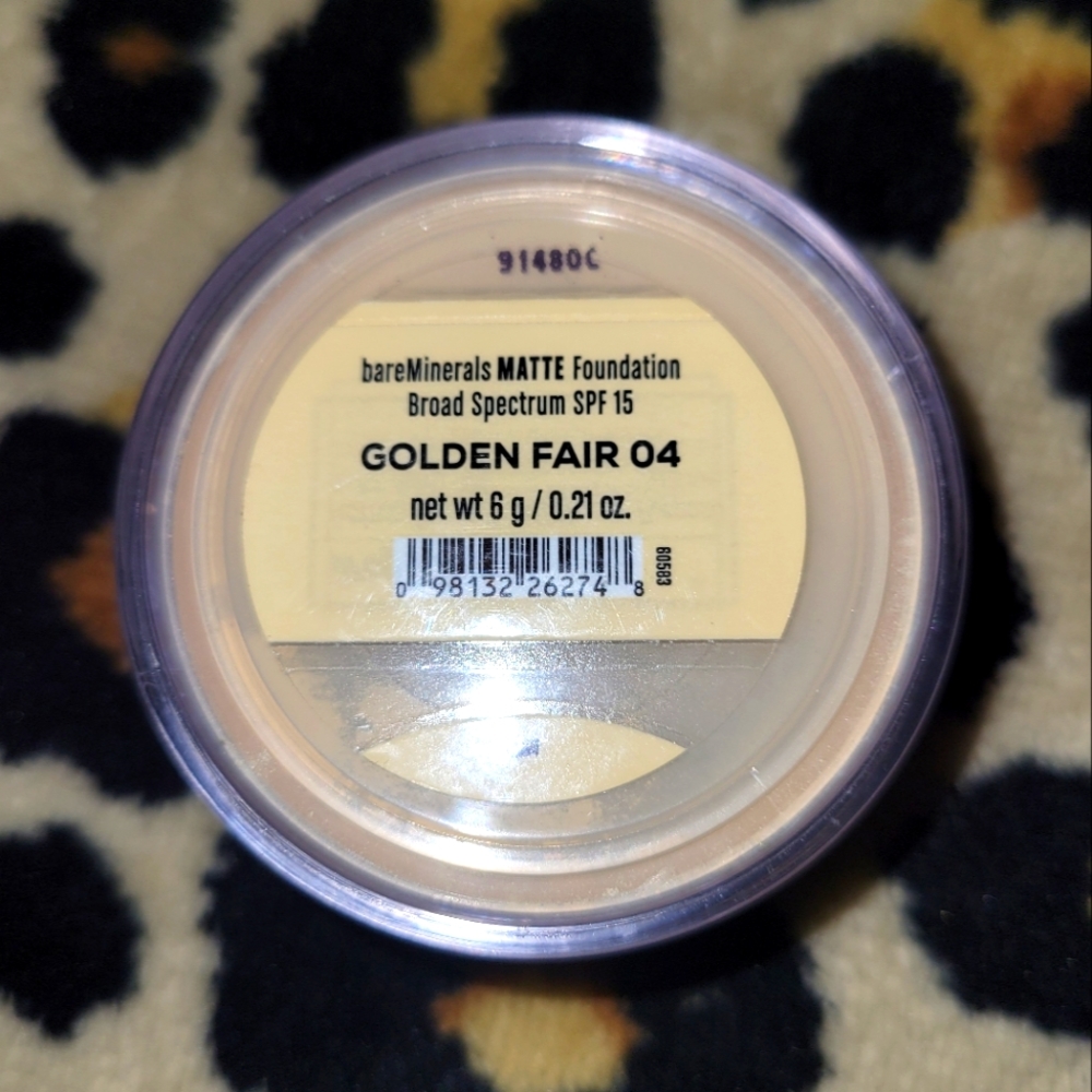 BareMinerals MATTE Foundation Broad Spectrum SPF 15 Golden Fair 04 6g